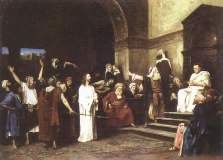 Mihaly Munkacsy christ before pilate